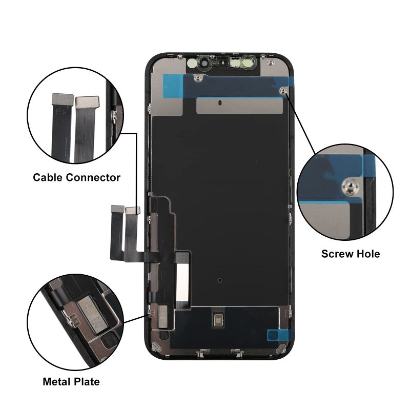 LL TRADER Screen Replacement for iPhone 11 LCD Retina 6.1'' FHD Display COF Touch Screen Digitizer with Repair Tool Kits, Waterproof Tape, Screen Protector(for Model A2111, A2223, A2221) - Image 5